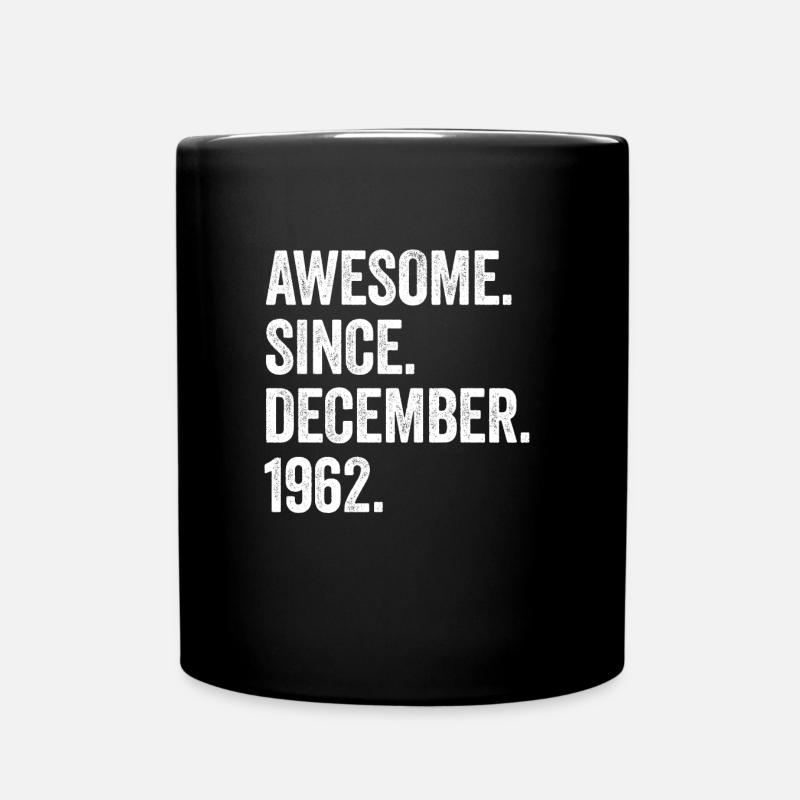 Génial depuis décembre 1962 60e anniversaire - Mug uni - noir