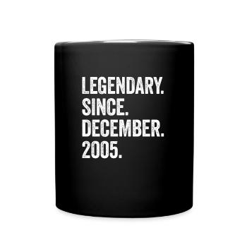 17 Years Old December 2005 17th Birthday - Full Colour Mug - black - Front