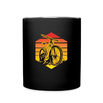VTT VTT de descente - Mug uni - noir - Devant