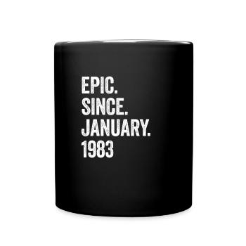 Epic depuis janvier 1983 40e anniversaire - Mug uni - noir - Devant