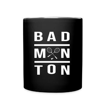 Badminton Badminton Badminton Merch Badminton - Full Colour Mug - black - Front