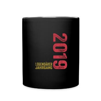 4 Jahre Legendärer Jahrgang 2019 4. Geburtstag - Tasse einfarbig - Schwarz - Vorne