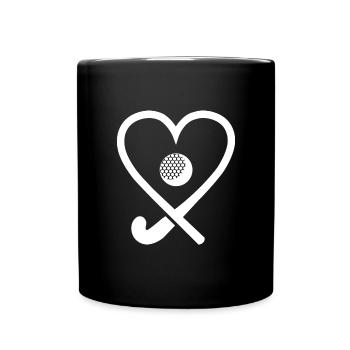 Hockey sur gazon Joueuse de hockey féminin Hockey féminin - Mug uni - noir - Devant