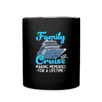 Cruise Ship Family Cruise 2023 Cruising - Full Colour Mug - black - Front