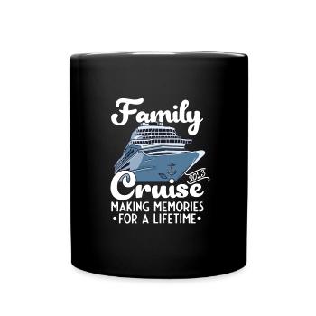 Cruise Ship Family Cruise 2023 Cruising - Full Colour Mug - black - Front
