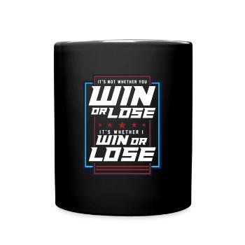 Win Or Loose Inspiration Growth Mindset - Tasse einfarbig - Schwarz - Vorne