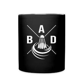 Badminton badminton crossminton - Full Colour Mug - black - Front