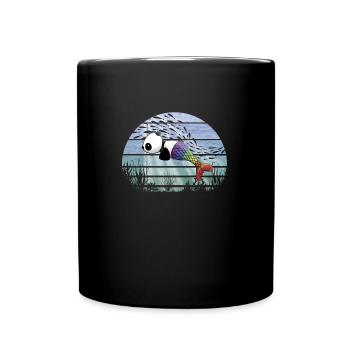 Fantastique Kawaii Panda Mermaid sous-marin - Mug uni - noir - Devant