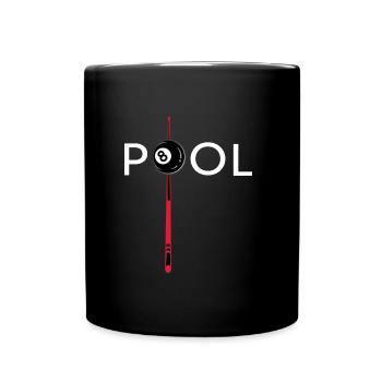 Billard boule de billard 8ball billard billard - Mug uni - noir - Devant