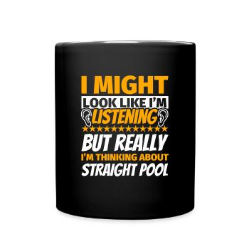 Straight Pool Fun Cadeau - Mug uni - noir - Devant