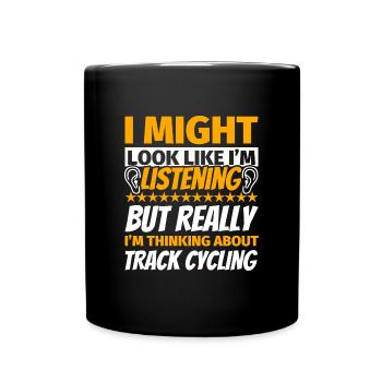 Cadeau amusant pour le cyclisme sur piste - Mug uni - noir - Devant