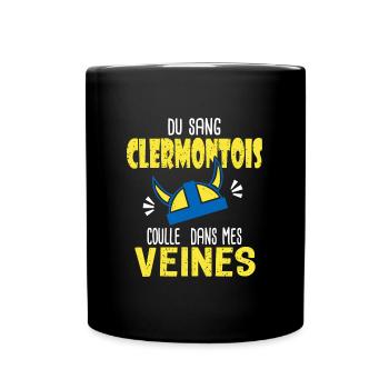 Rugby sang Clermontois supporters clermont Rugby - Mug uni - noir - Devant