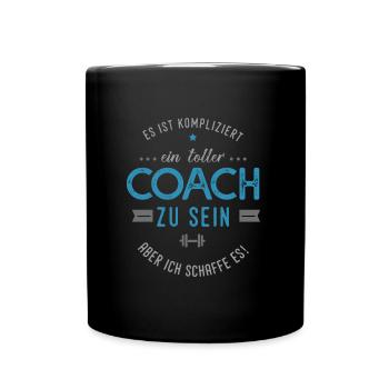 coach - Tasse einfarbig - Schwarz - Vorne