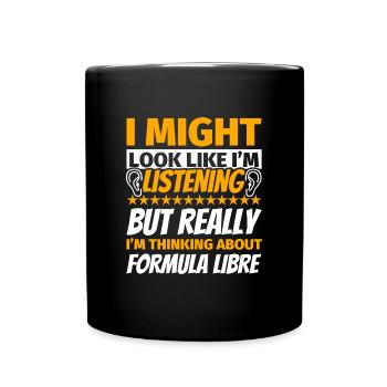 Formule Libre Cadeau Funny - Mug uni - noir - Devant