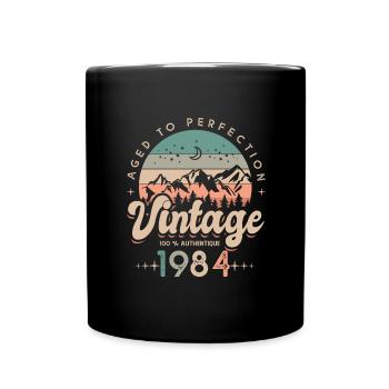 1984 Vintage anniversaire Né en 1984 - Mug uni - noir - Devant