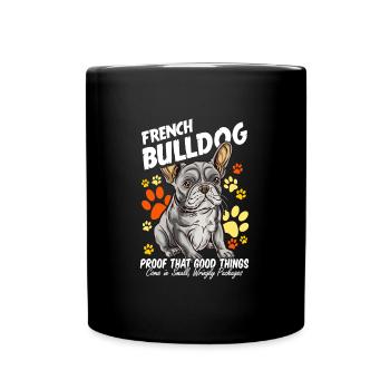 Französische Bulldogge Frenchie French Bulldog - Mug uni - noir - Devant