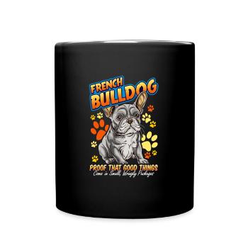 Französische Bulldogge Frenchie French Bulldog - Mug uni - noir - Devant