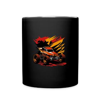 Off-road Race Car Sprint Car Racing Motorsport - Full Colour Mug - black - Front