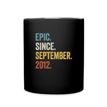 11e anniversaire 11 ans épiques depuis septembre 2012 - Mug uni - noir - Devant