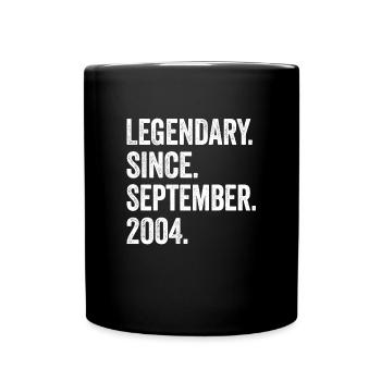 19e anniversaire 19 ans légendaires depuis septembre - Mug uni - noir - Devant