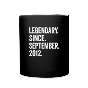 11e anniversaire 11 ans légendaires depuis septembre - Mug uni - noir - Devant