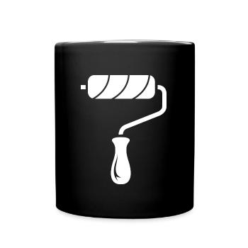 Outils Icône Peintre Peintre Rouleau Peintre Peintre - Mug uni - noir - Devant