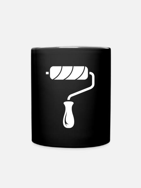 Outils Icône Peintre Peintre Rouleau Peintre Peintre - Mug uni - noir