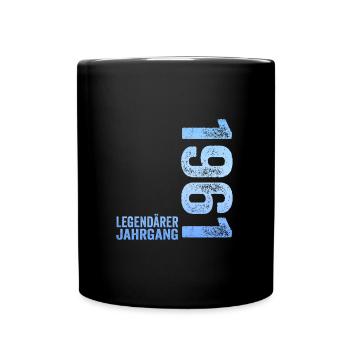 63. Geburtstag Legendärer Jahrgang 1961 63 Jahre - Tasse einfarbig - Schwarz - Vorne