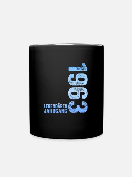 61. Geburtstag Legendärer Jahrgang 1963 61 Jahre - Tasse einfarbig - Schwarz