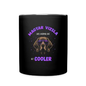 Magyar Vizsla - comme un chien normal mais plus cool lila - Mug uni - noir - Devant