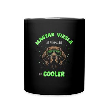 Magyar Vizsla - comme un chien normal mais vert plus frais - Mug uni - noir - Devant