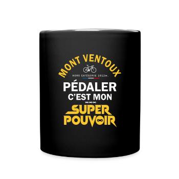 Vélo velo Mont ventoux humour cycliste vélo - Mug uni - noir - Devant