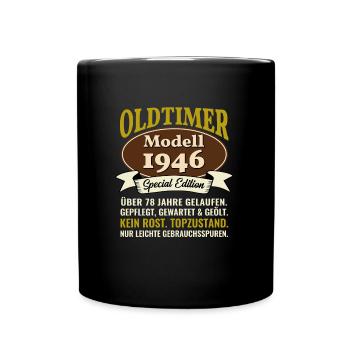78e anniversaire Oldtimer modèle 1946 78 ans - Mug uni - noir - Devant