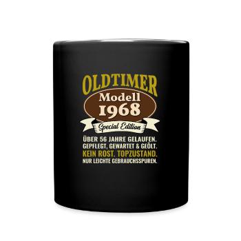 56th Birthday Classic Car Model 1968 56 Years - Full Colour Mug - black - Front