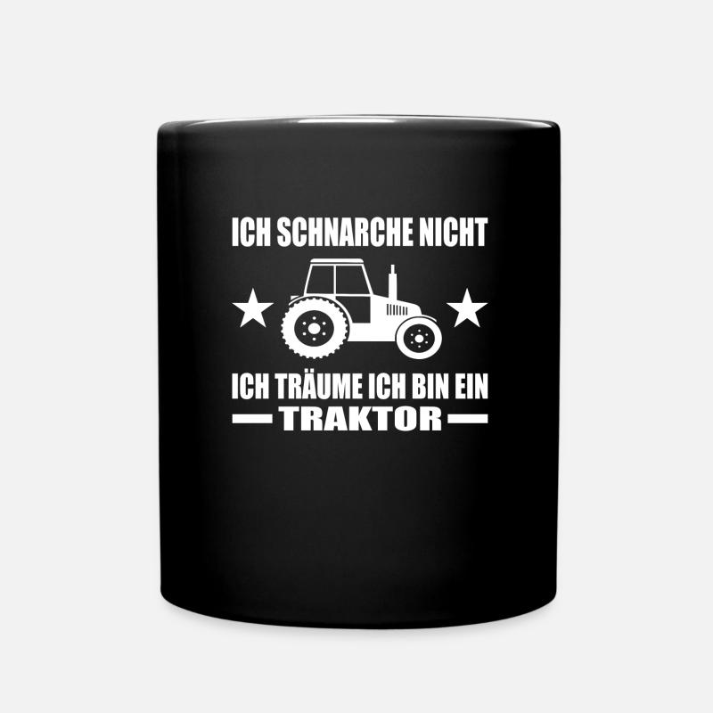 Traktor - Tasse einfarbig - Schwarz