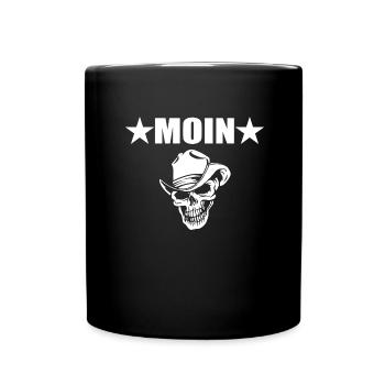 Moin - Tasse einfarbig - Schwarz - Vorne