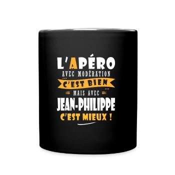 Jean-Philippe cadeau Humour cadeau Jean Philippe - Mug uni - noir - Devant