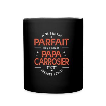 je suis un papa carrosier cadeau humour garage - Mug uni - noir - Devant