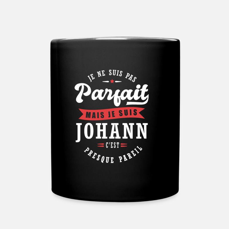 Johann Parfait Cadeau prenom johann - Mug uni - noir