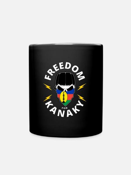 Freedom for Kanaky - New Caledonia - Full Colour Mug - black