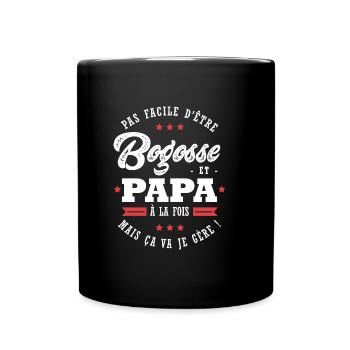 papa bogosse Papa Bogosse - Mug uni - noir - Devant