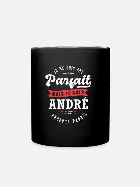 André Parfait Cadeau prenom andré - Mug uni - noir