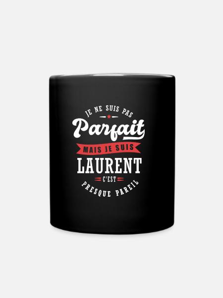 Laurent Parfait Cadeau prenom laurent - Mug uni - noir