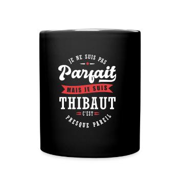 Thibaut Parfait Cadeau prenom thibaut - Mug uni - noir - Devant