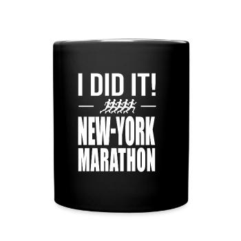 i did it run running - Mug uni - noir - Devant