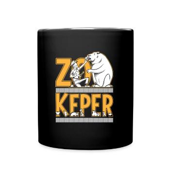 Zookeeper Animal Zoo Wildlife Lover Safari Savanna - Tasse einfarbig - Schwarz - Vorne