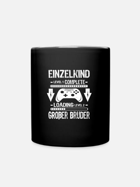 Einzelkind Complete - Loading Großer Bruder 2026 - Tasse einfarbig - Schwarz