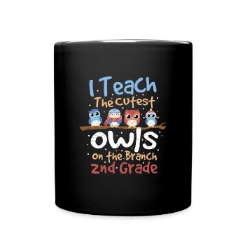 J’enseigne les hiboux les plus mignons - Professeur - Mug uni - noir - Devant