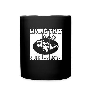 Living That Brushless Power - Tasse einfarbig - Schwarz - Vorne
