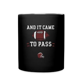 And It Came To Pass - Football - Full Colour Mug - black - Front